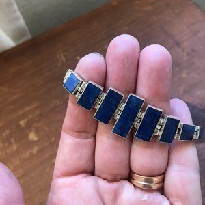 Silver and Lapis bracelet